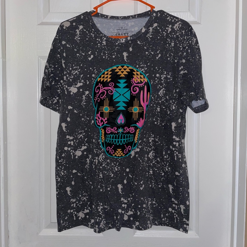 Crazy Train Sugar Skull Tee